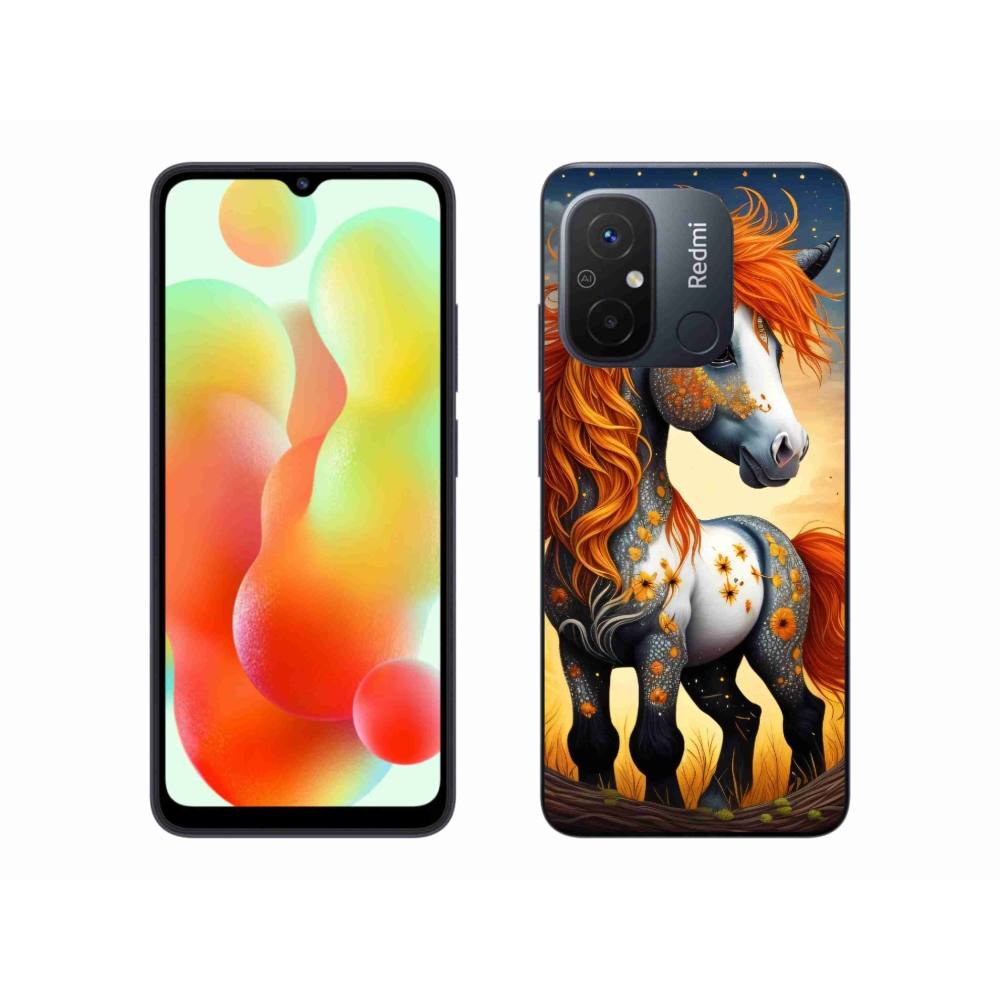 Gelový kryt mmCase na Xiaomi Redmi 12C - barevný poník
