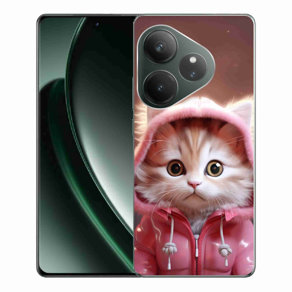 Gelový kryt mmCase na Realme GT 6 5G/GT 6T 5G - roztomilé kotě 3