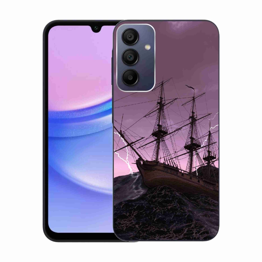 Gelový kryt mmCase na Samsung Galaxy A15 4G/5G - loď v bouři
