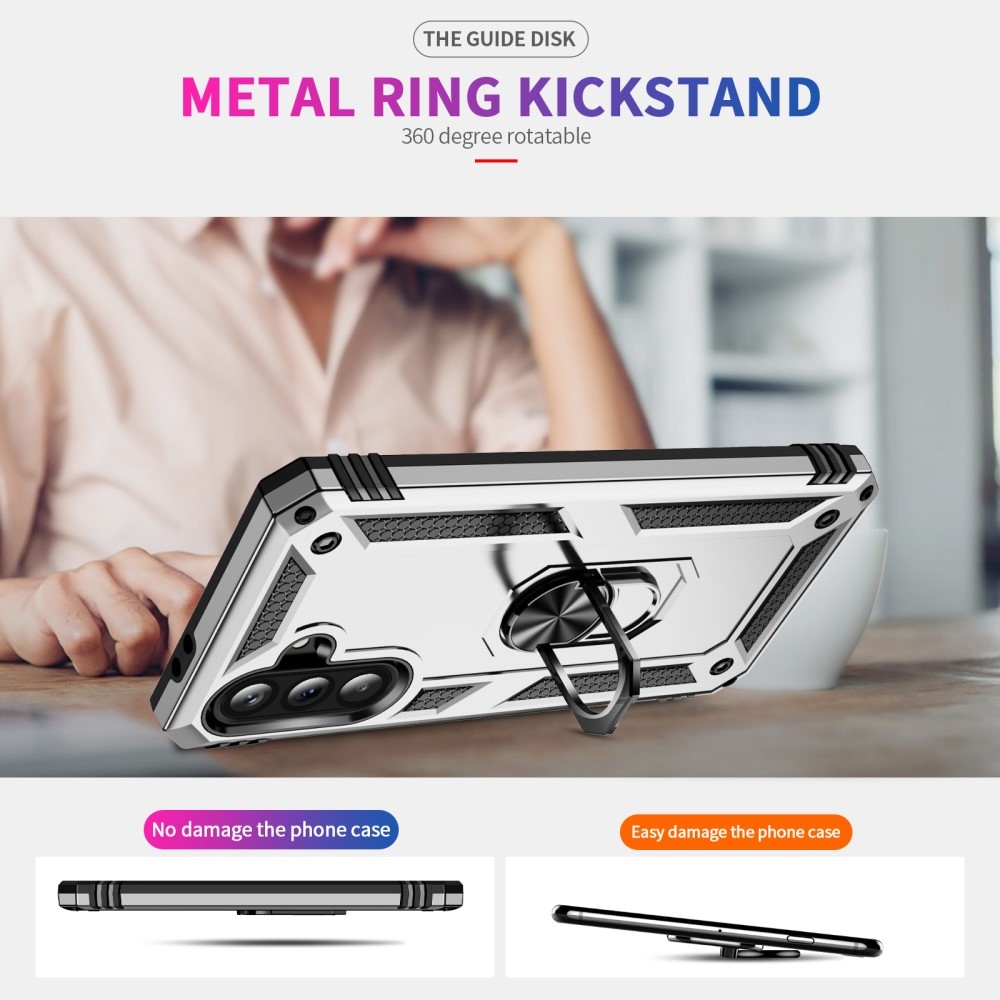 Rings odolný kryt na Samsung Galaxy A36 5G - stříbrný