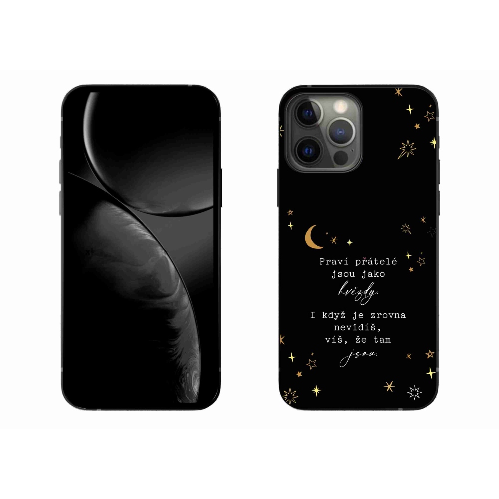Gelový kryt mmCase na iPhone 13 Pro Max 6.7 - citát 6 černé pozadí