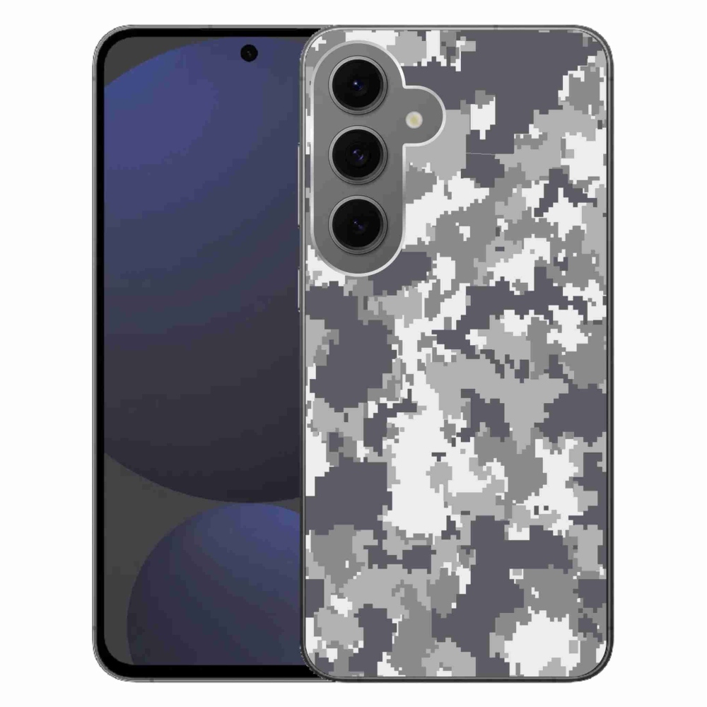 Gelový kryt mmCase na Samsung Galaxy S24 FE - maskáčový vzor 2