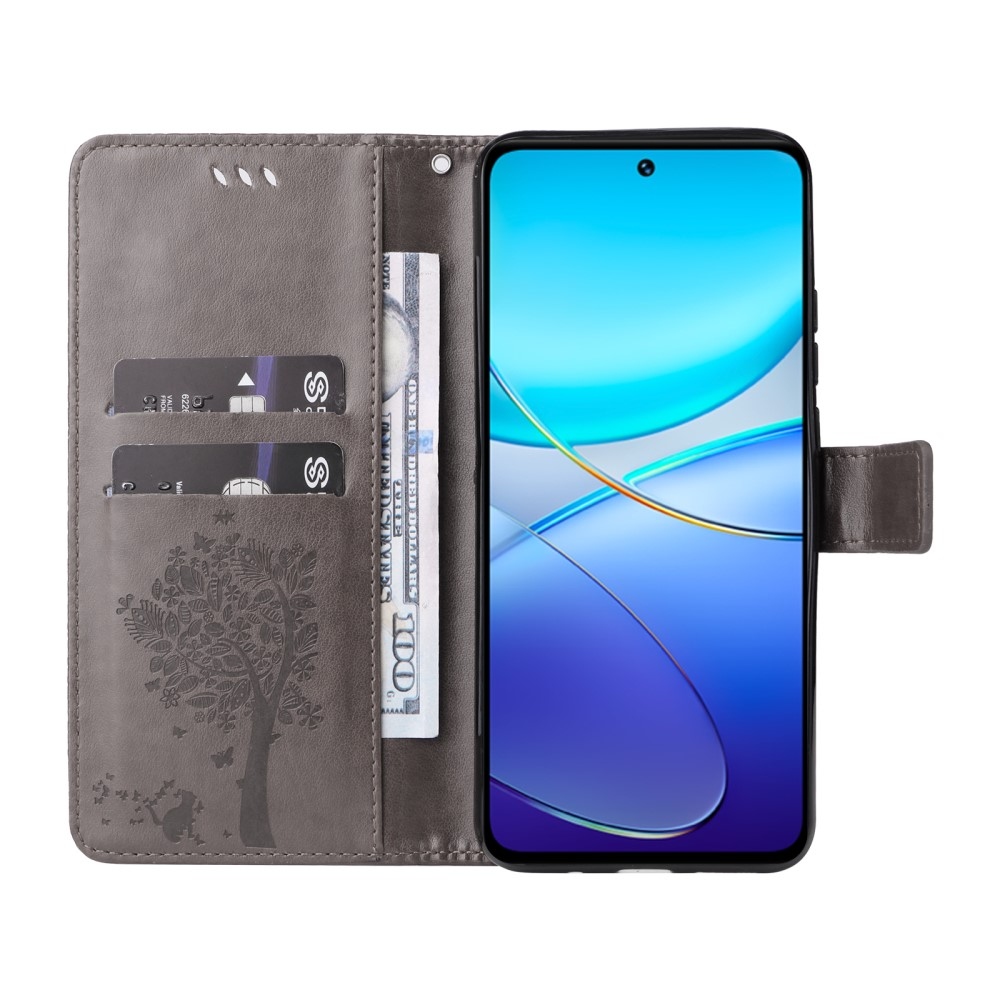 Tree knížkové pouzdro na Vivo V40 SE 4G/5G - šedé