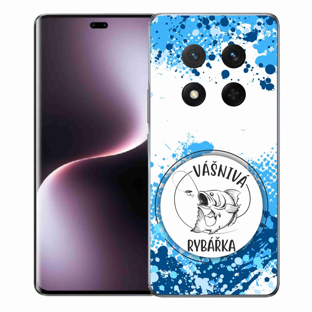 Gelový kryt mmCase na Honor Magic 7 Lite 5G - vášnivá rybářka bílé pozadí