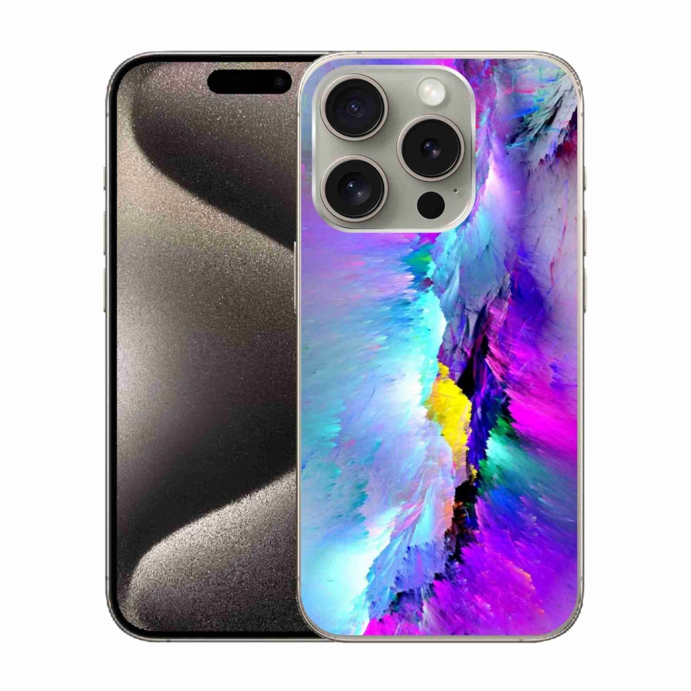 Gelový kryt mmCase na iPhone 15 Pro - abstrakt