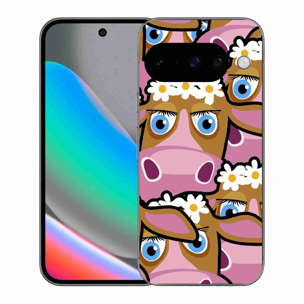 Gelový kryt mmCase na Google Pixel 10 - kreslené kravičky