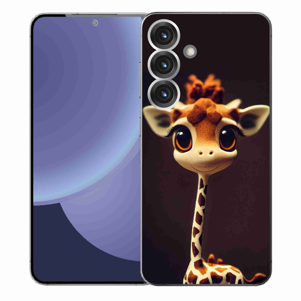 Gelový kryt mmCase na Samsung Galaxy S25+ - malá žirafa