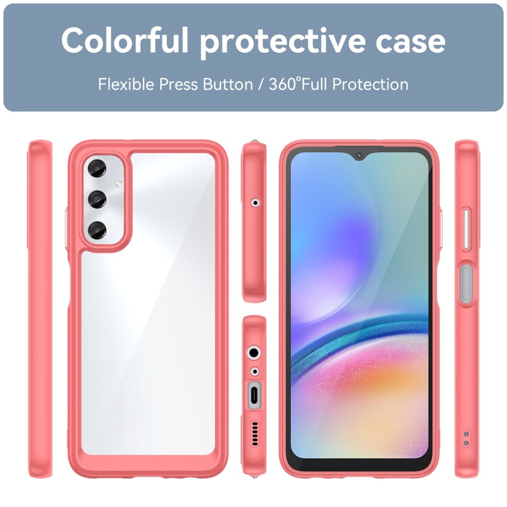 Gelový obal s pevnými zády na Samsung Galaxy A05s - červený