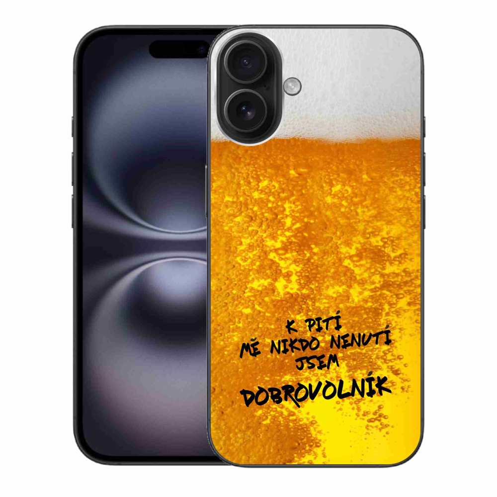 Gelový kryt mmCase na iPhone 16 Plus - pivní motiv 4