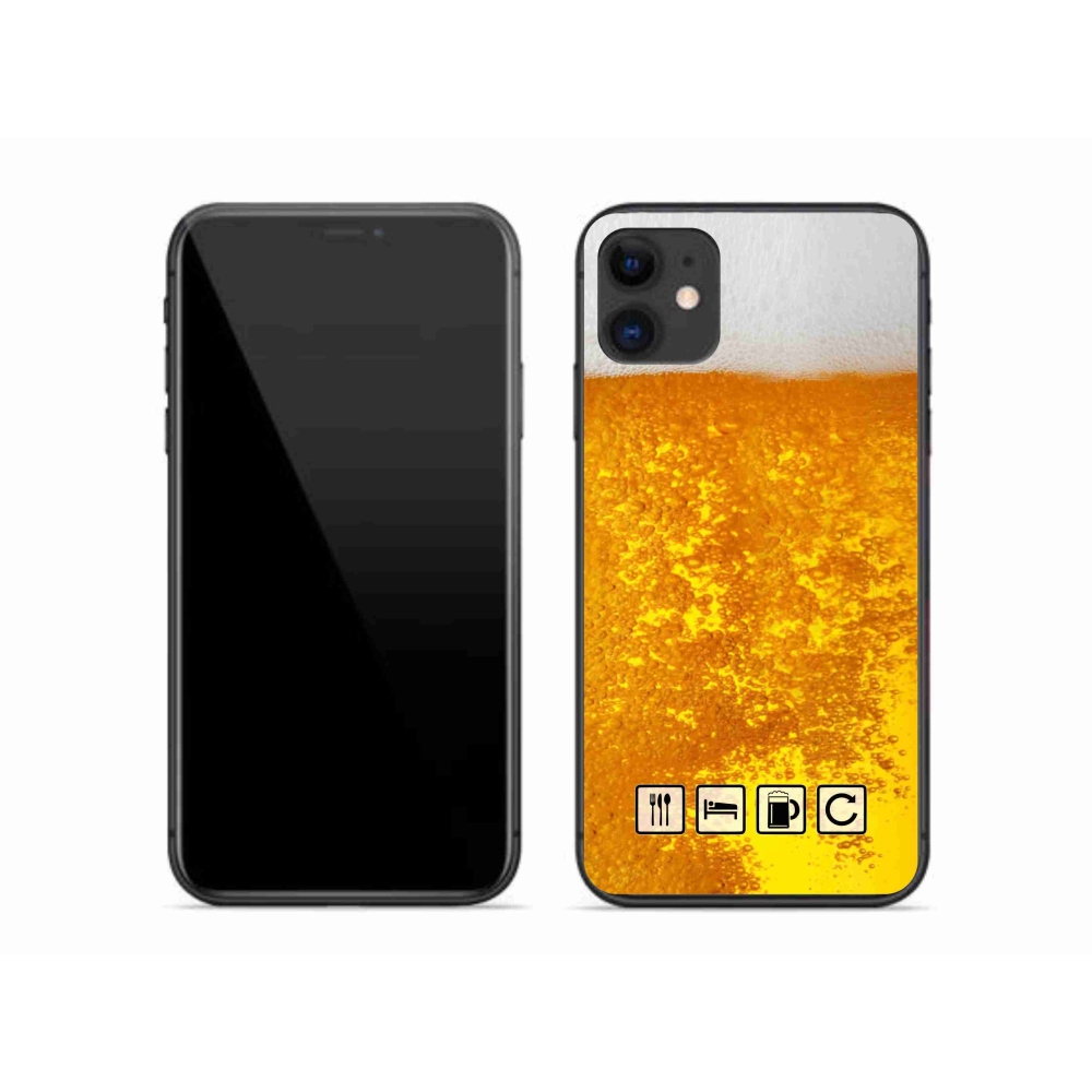 Gelový kryt mmCase na iPhone 11 - pivní motiv 3