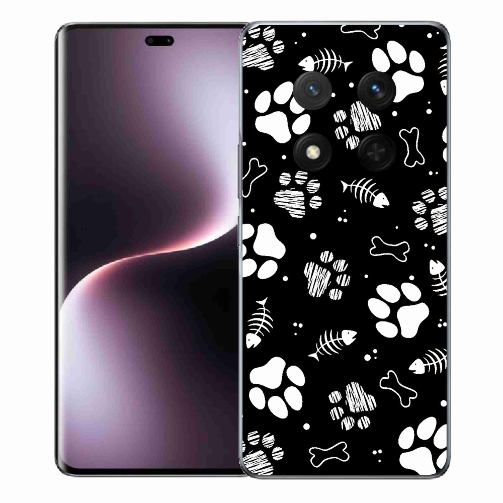 Gelový kryt mmCase na Honor Magic 7 Lite 5G - psí tlapky