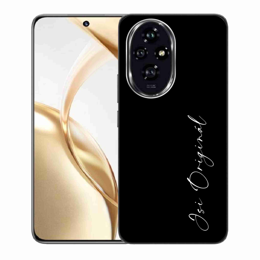 Gelový kryt mmCase na Honor 200 5G - jsi originál černé pozadí