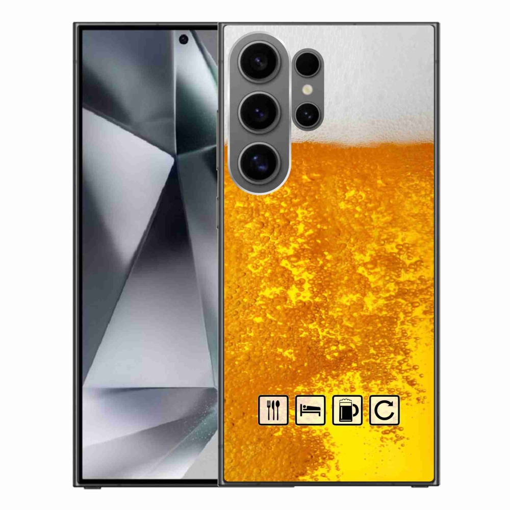 Gelový kryt mmCase na Samsung Galaxy S24 Ultra - pivní motiv 3