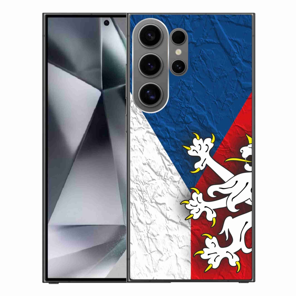 Gelový kryt mmCase na Samsung Galaxy S24 Ultra - česká vlajka 1