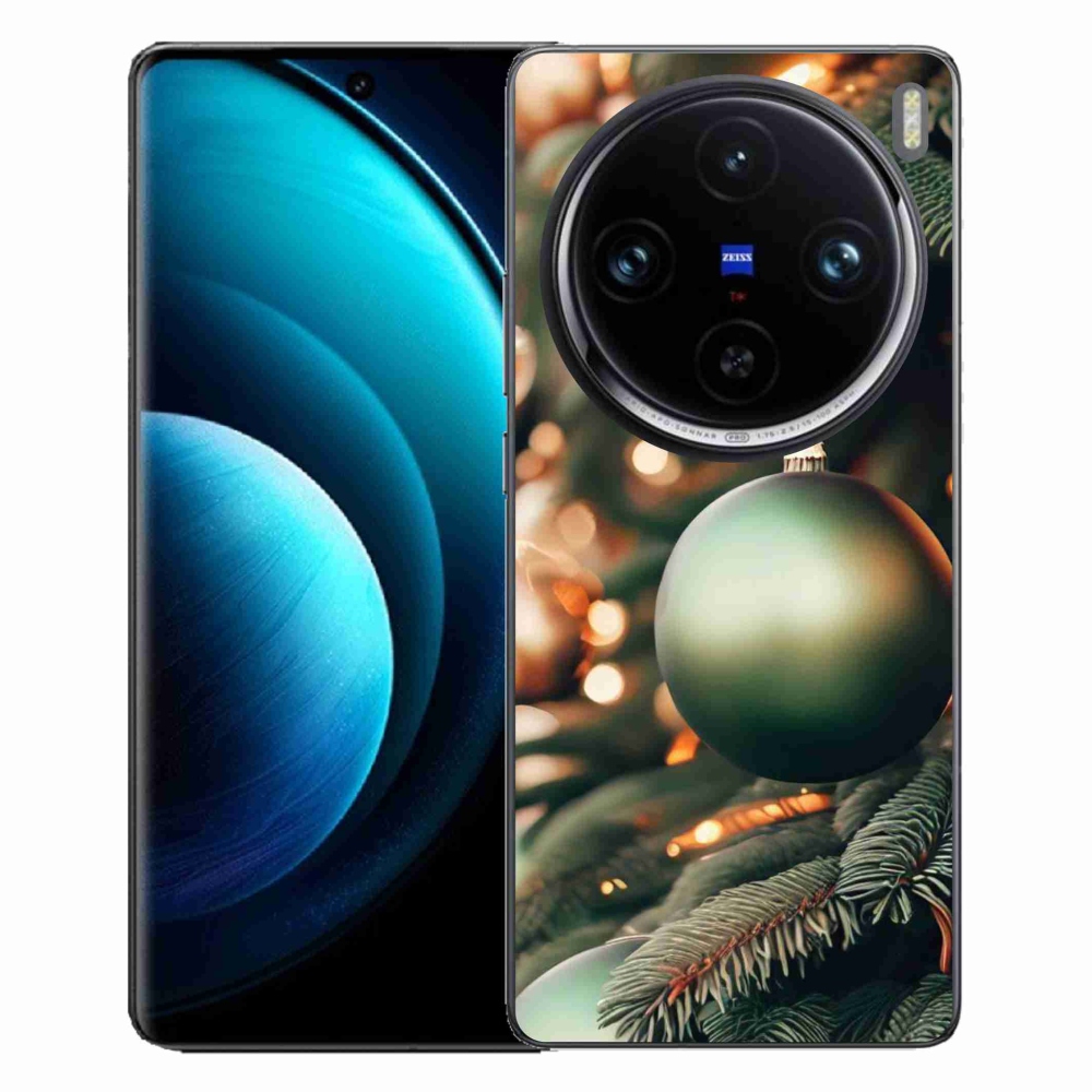 Gelový kryt mmCase na Vivo X100 Pro 5G - vánoční ozdoby 1