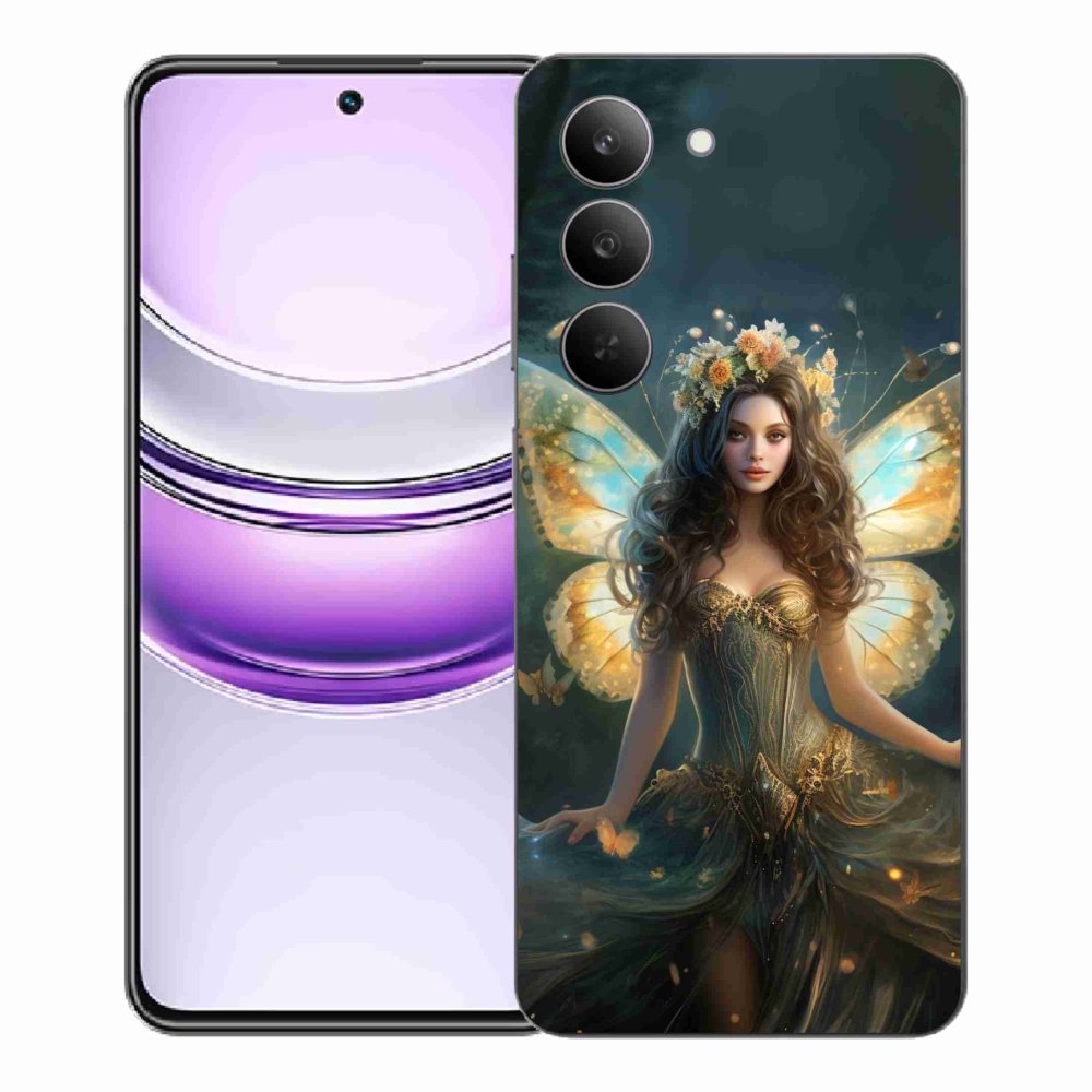 Gelový kryt mmCase na Realme 14x 5G - motýlí žena