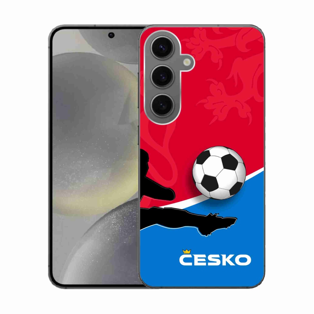 Gelový kryt mmCase na Samsung Galaxy S24 - fotbal Česko 2