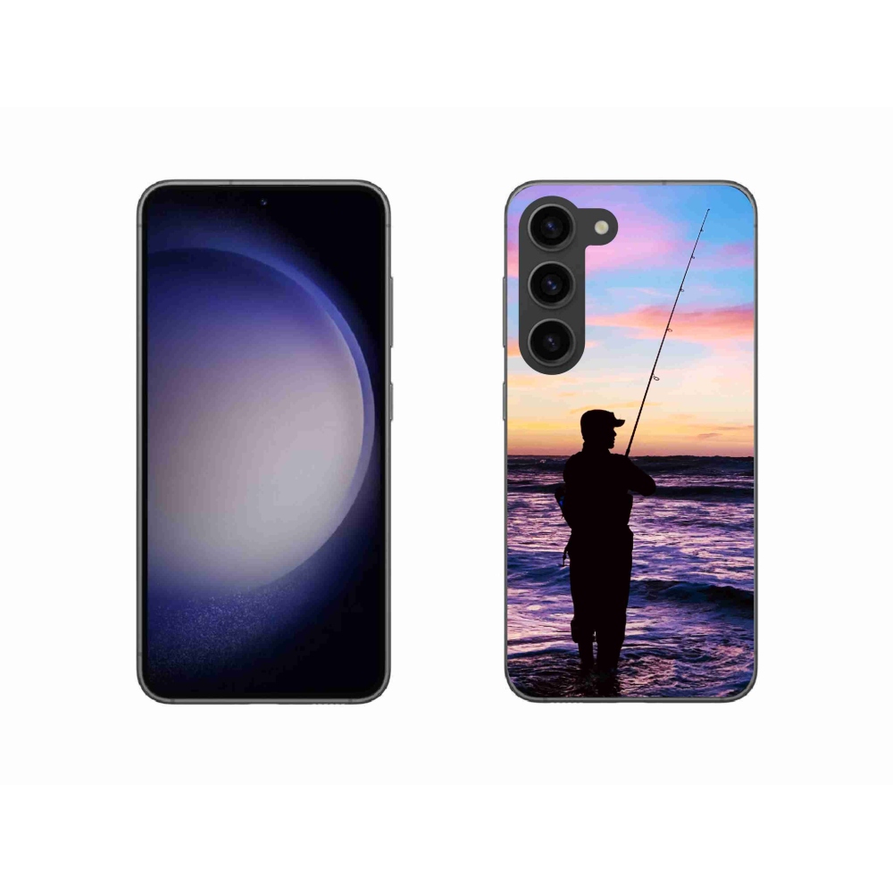 Gelový kryt mmCase na Samsung Galaxy S23 5G - rybaření 1