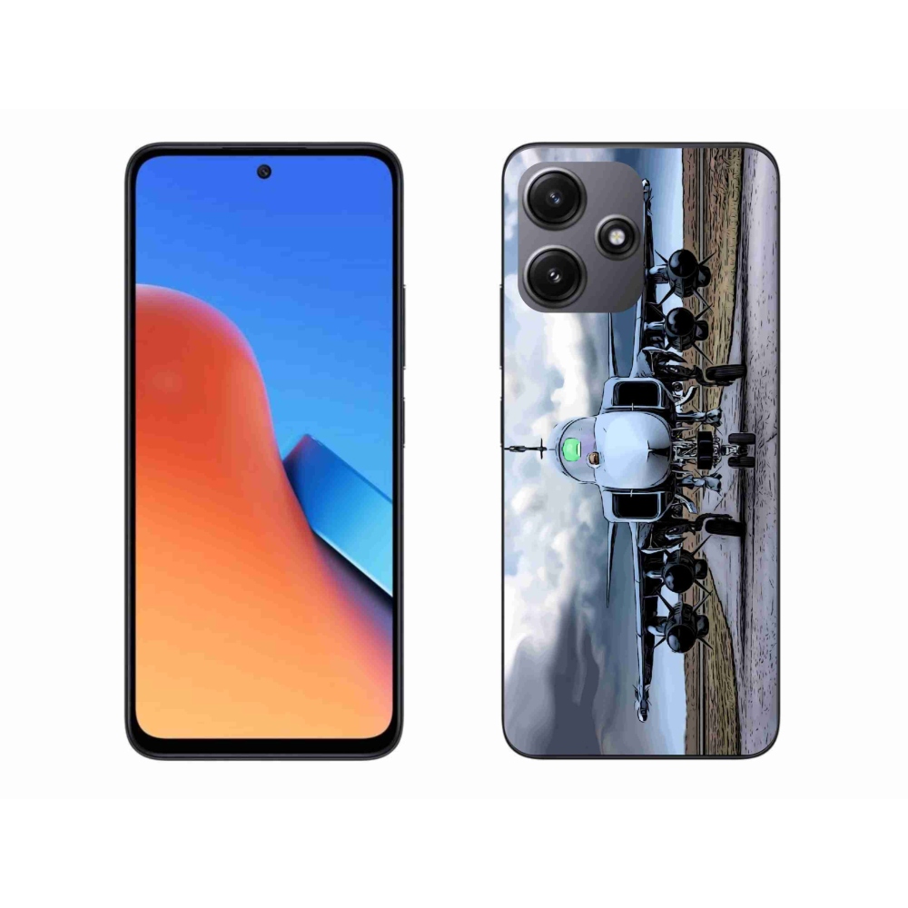 Gelový kryt mmCase na Xiaomi Redmi 12 5G - vojenské letadlo