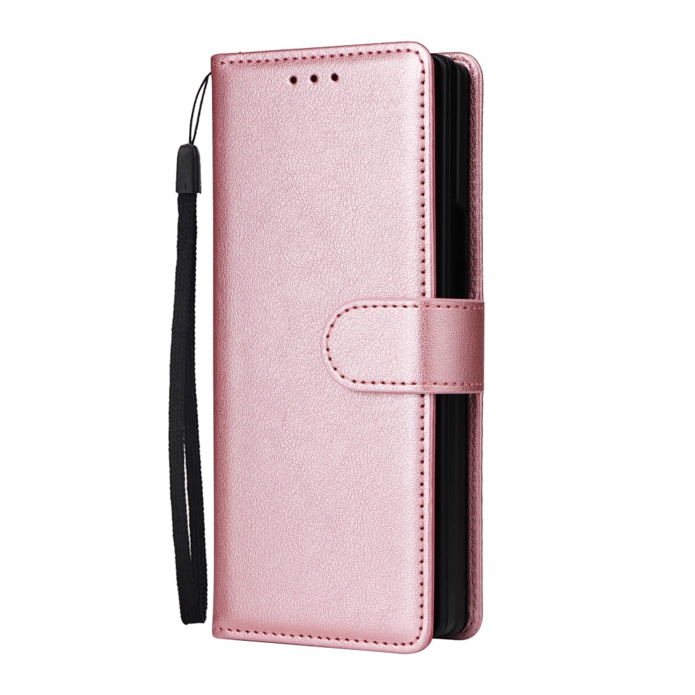 Wallet knížkové pouzdro na Samsung Galaxy Z Fold6 5G - růžovozlaté