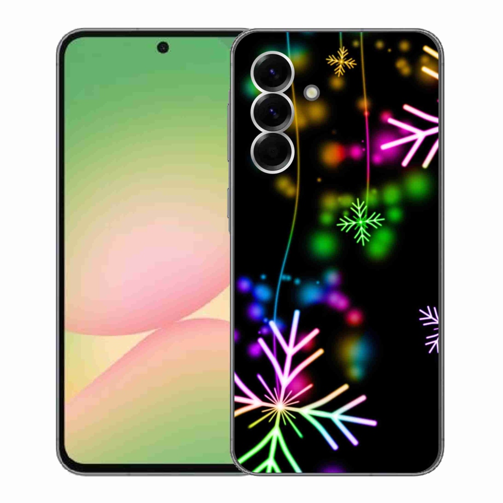Gelový kryt mmCase na Samsung Galaxy A56 5G - barevné vločky