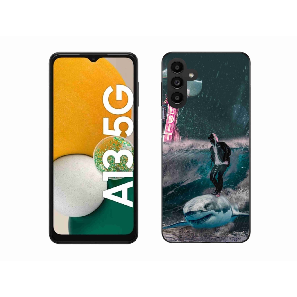Gelový kryt mmCase na Samsung Galaxy A13 5G - žralok