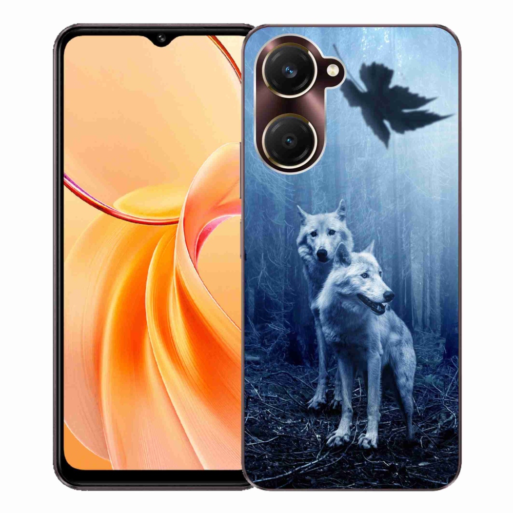 Gelový kryt mmCase na Vivo Y28s 5G - vlci v lese