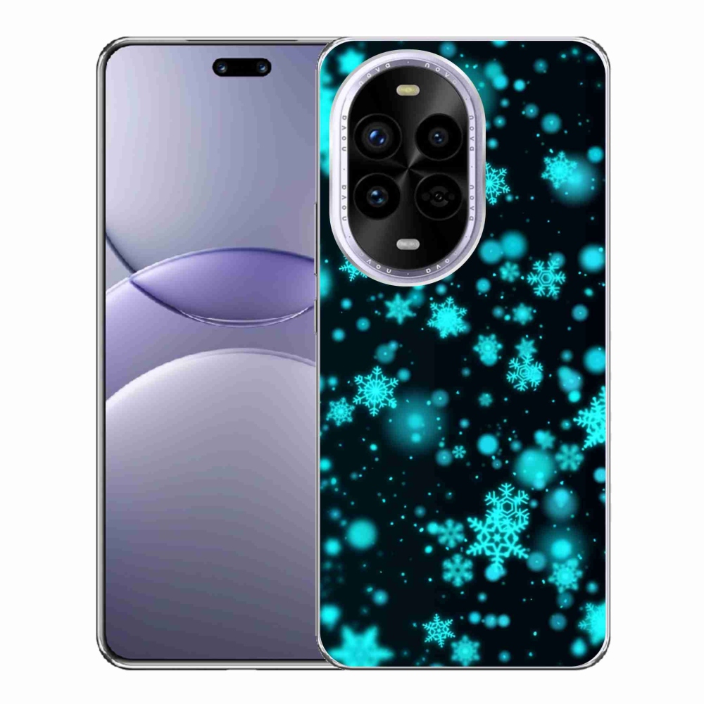 Gelový kryt mmCase na Huawei Nova 13 Pro 5G - sněhové vločky 1