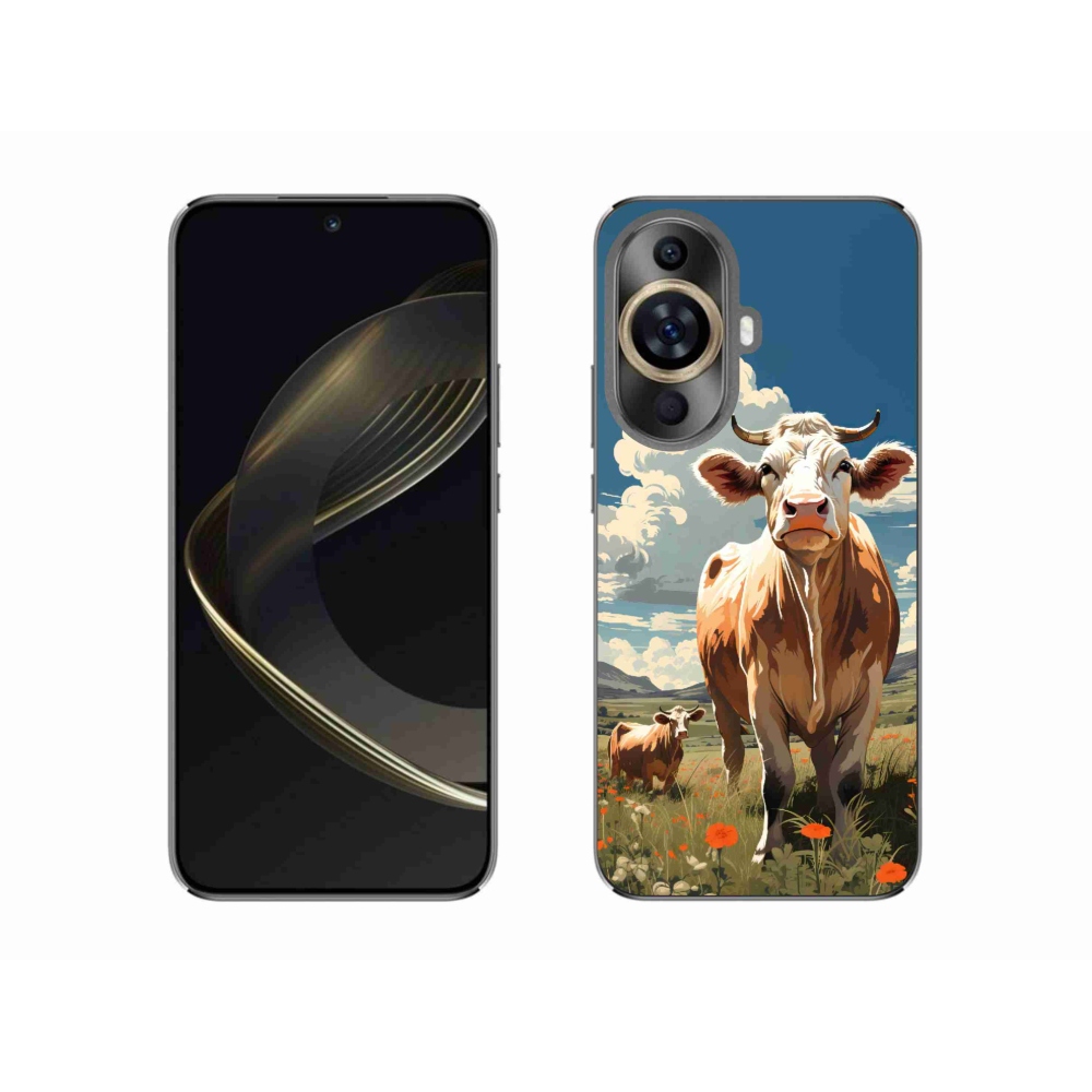 Gelový kryt mmCase na Huawei Nova 11 - krávy na louce