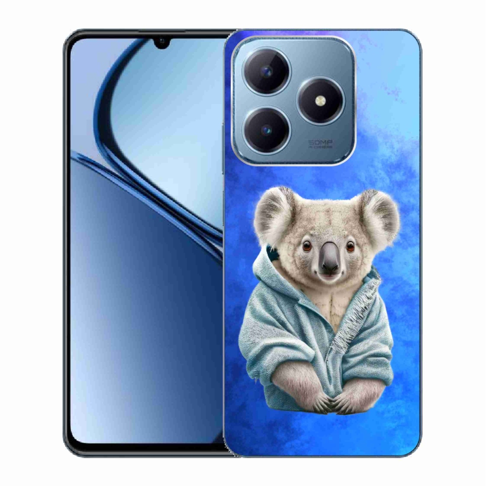 Gelový kryt mmCase na Realme C63 - koala ve svetru
