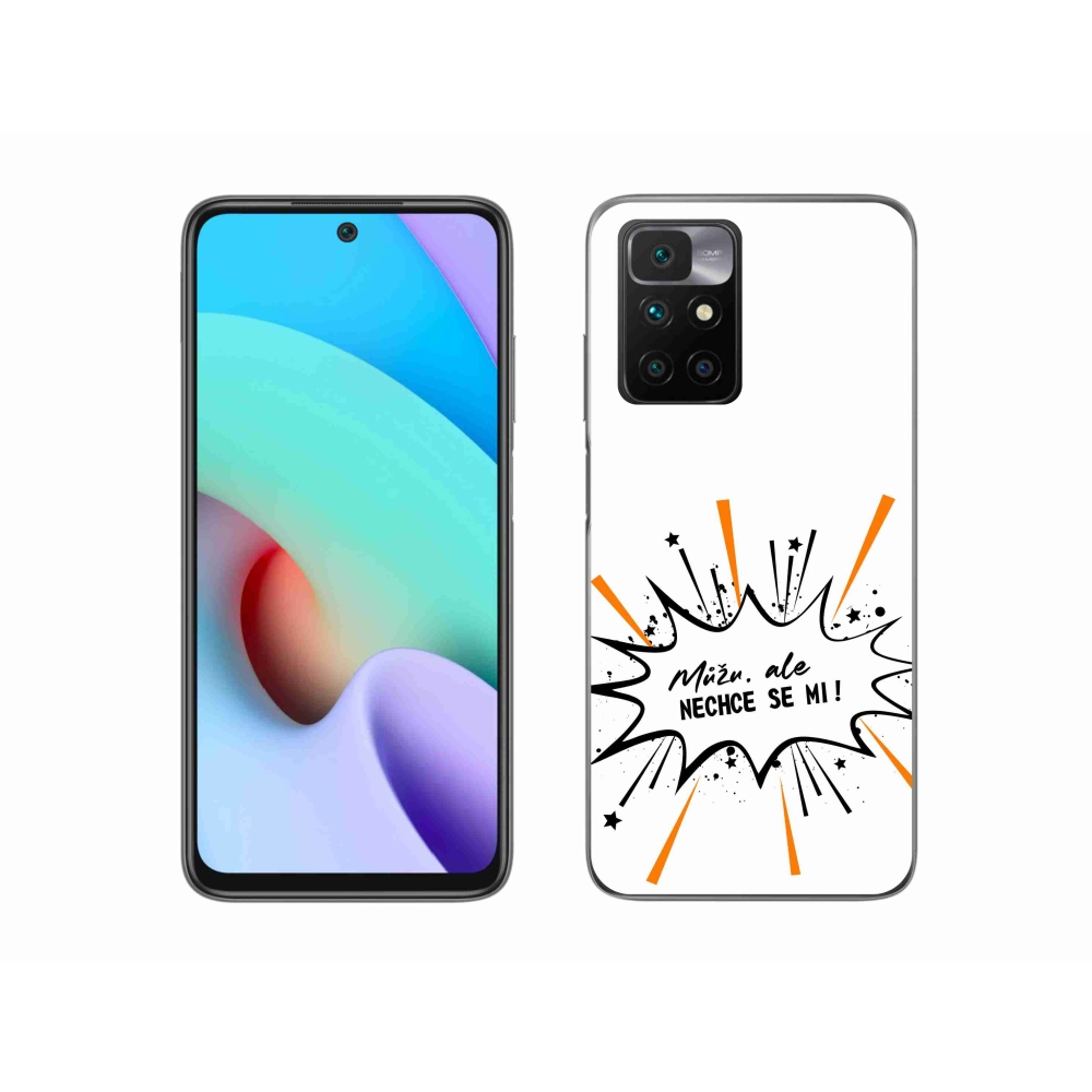 Gelový kryt mmCase na Xiaomi Redmi 10/Redmi 10 (2022) - vtipný text 11 bílé pozadí