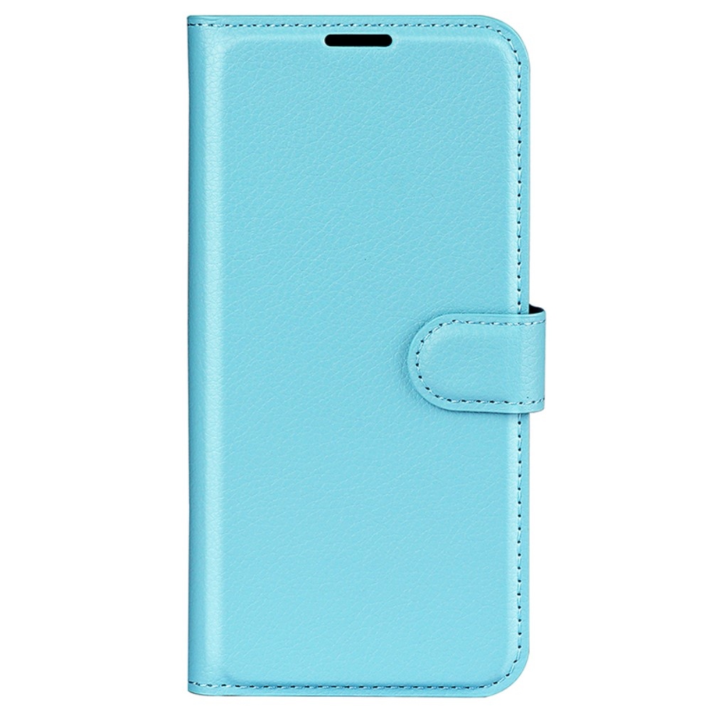 Litchi knížkové pouzdro na Samsung Galaxy S24 - modré