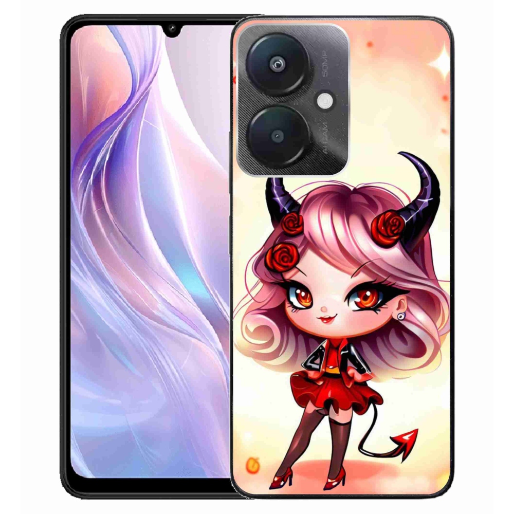 Gelový kryt mmCase na Xiaomi Redmi 13C 5G - kreslená čertice