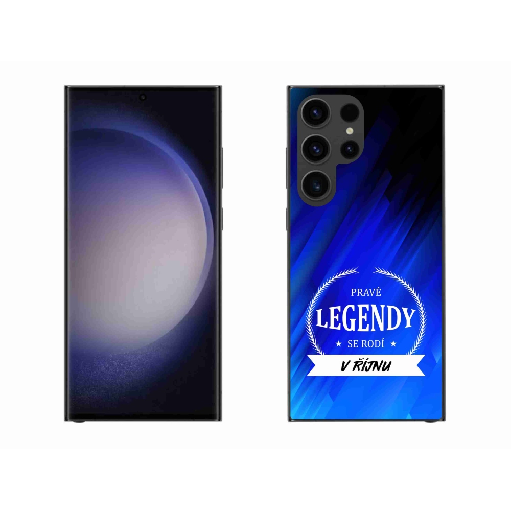 Gelový kryt mmCase na Samsung Galaxy S23 Ultra 5G - legendy v říjnu modré pozadí