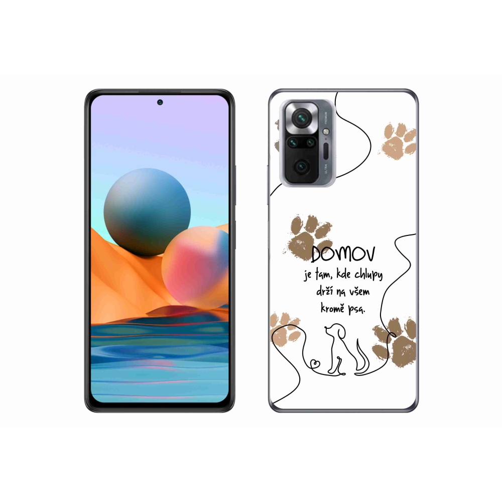 Gelový kryt mmCase na Xiaomi Redmi Note 10 Pro - psí motiv bílé pozadí