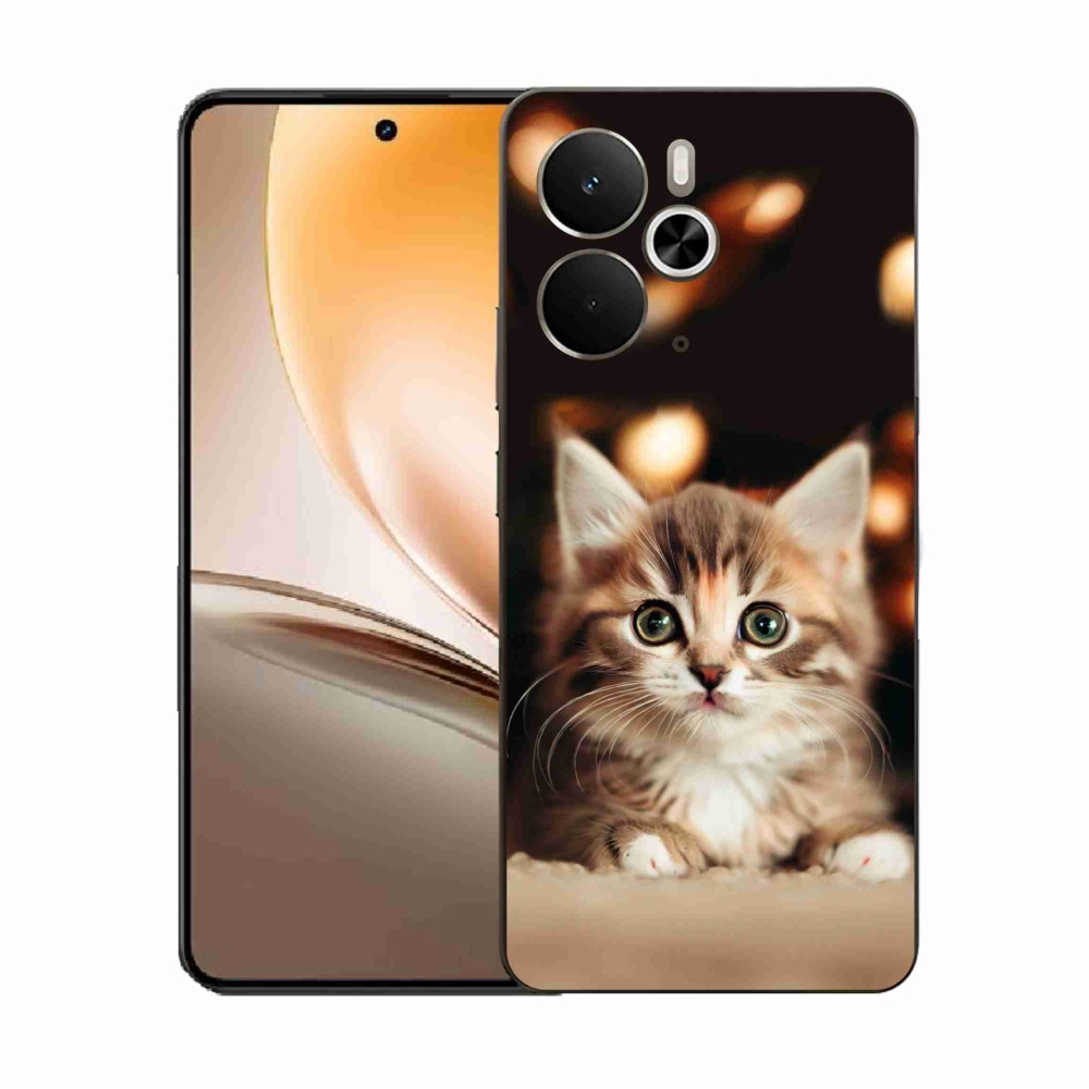 Gelový kryt mmCase na Realme 14 5G - roztomilé kotě 2