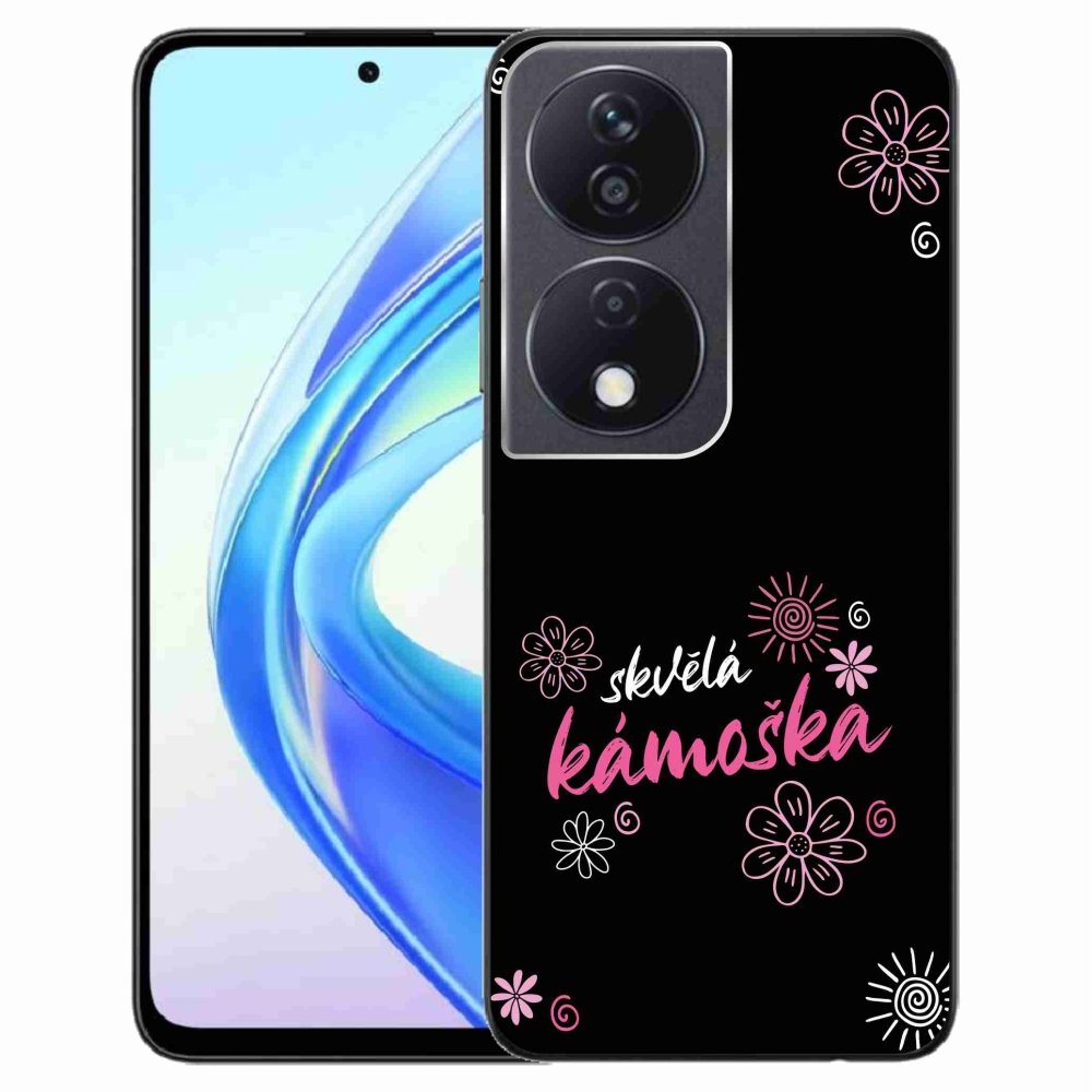 Gelový kryt mmCase na Honor X7b/Honor 90 Smart - skvělá kámoška černé pozadí