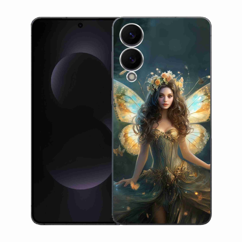 Gelový kryt mmCase na Samsung Galaxy S25 Edge - motýlí žena