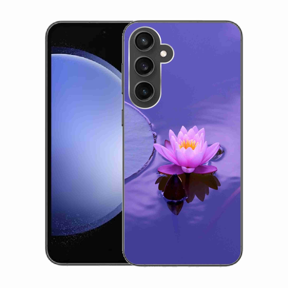 Gelový obal mmCase na Samsung Galaxy S23 FE - květ na hladině