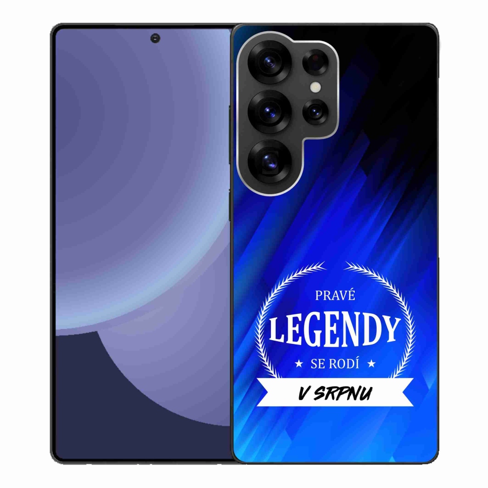 Gelový kryt mmCase na Samsung Galaxy S25 Ultra - legendy v srpnu modré pozadí