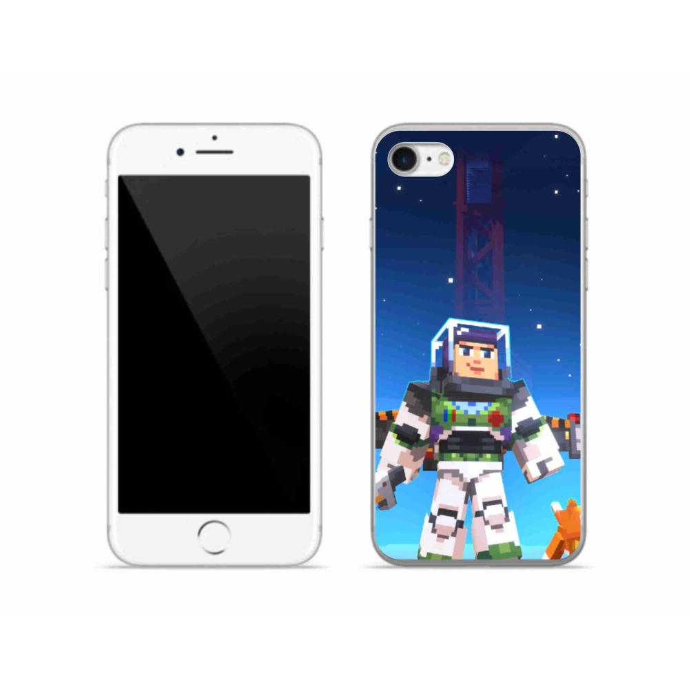 Gelový kryt mmCase na iPhone SE (2022) - minecraft 2