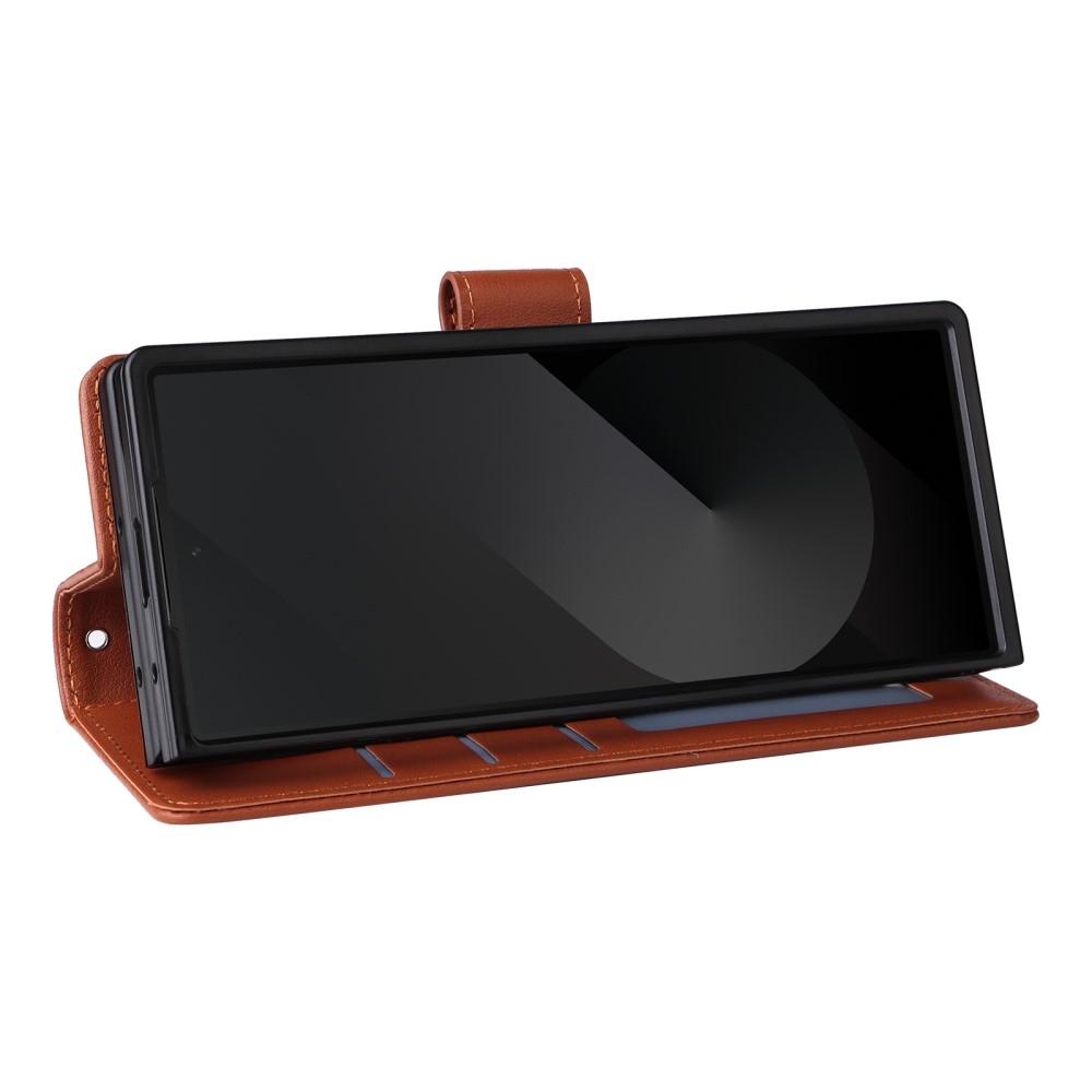 Wallet knížkové pouzdro na Samsung Galaxy Z Fold6 5G - hnědé