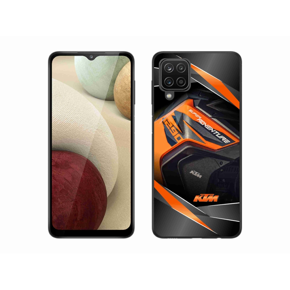 Gelový kryt mmCase na Samsung Galaxy M12 - motorka ktm