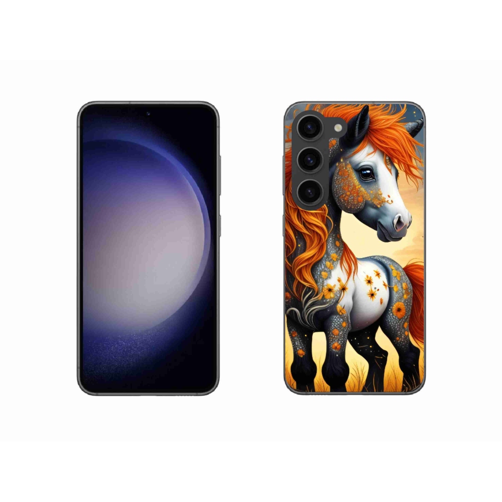 Gelový kryt mmCase na Samsung Galaxy S23 5G - barevný poník
