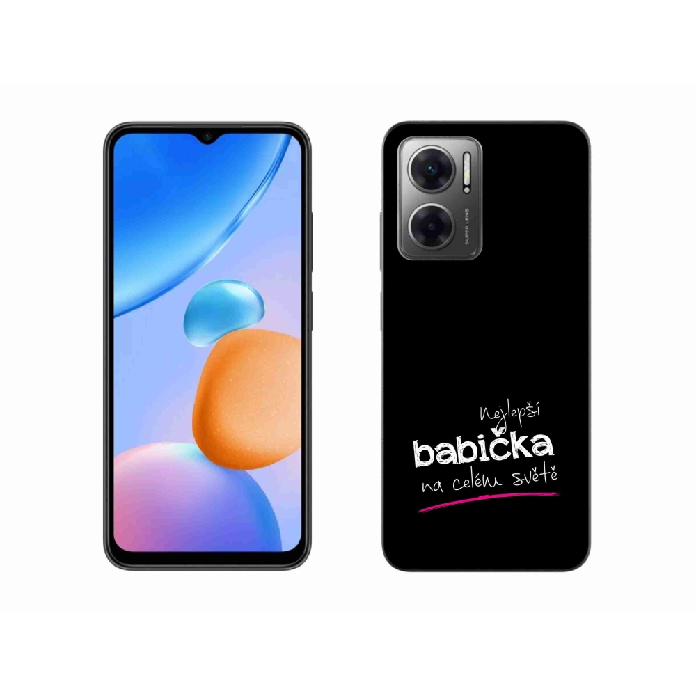Gelový kryt mmCase na Xiaomi Redmi 10 5G - nejlepší babička 4 černé pozadí