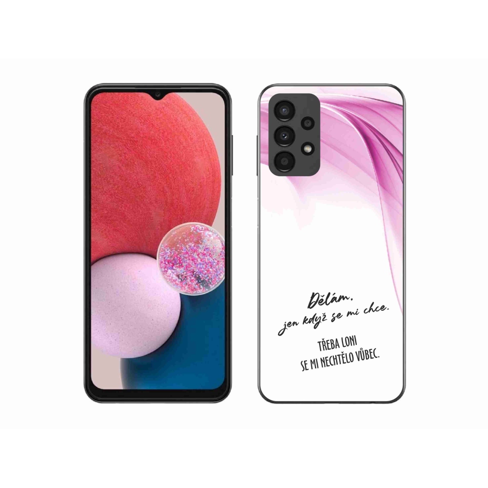Gelový kryt mmCase na Samsung Galaxy A13 4G - vtipný text 12 bílé pozadí