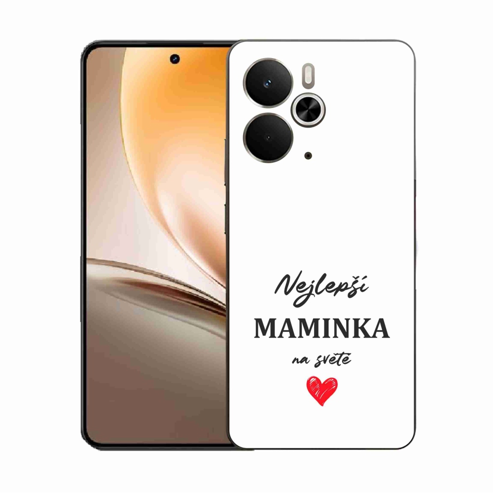 Gelový kryt mmCase na Realme 14 5G - nejlepší maminka 1 bílé pozadí