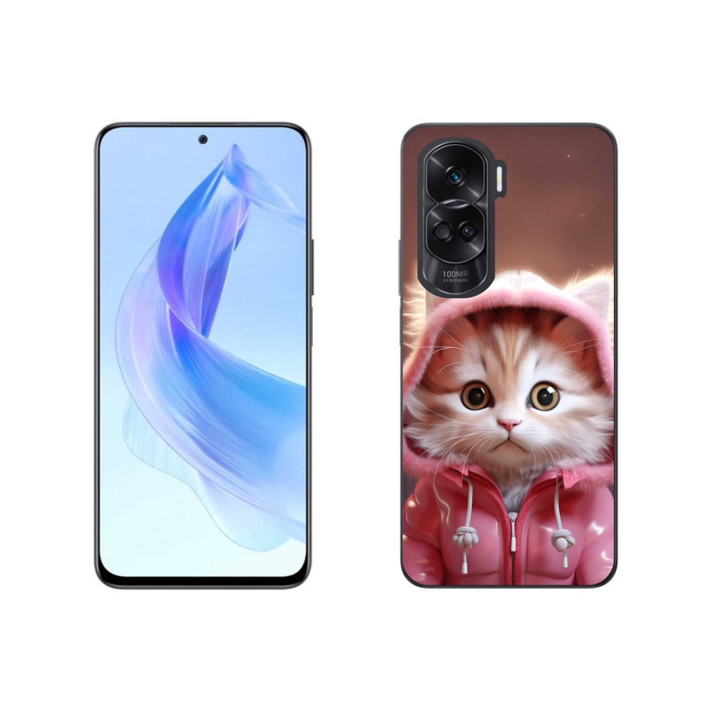 Gelový kryt mmCase na Honor 90 Lite - roztomilé kotě 3