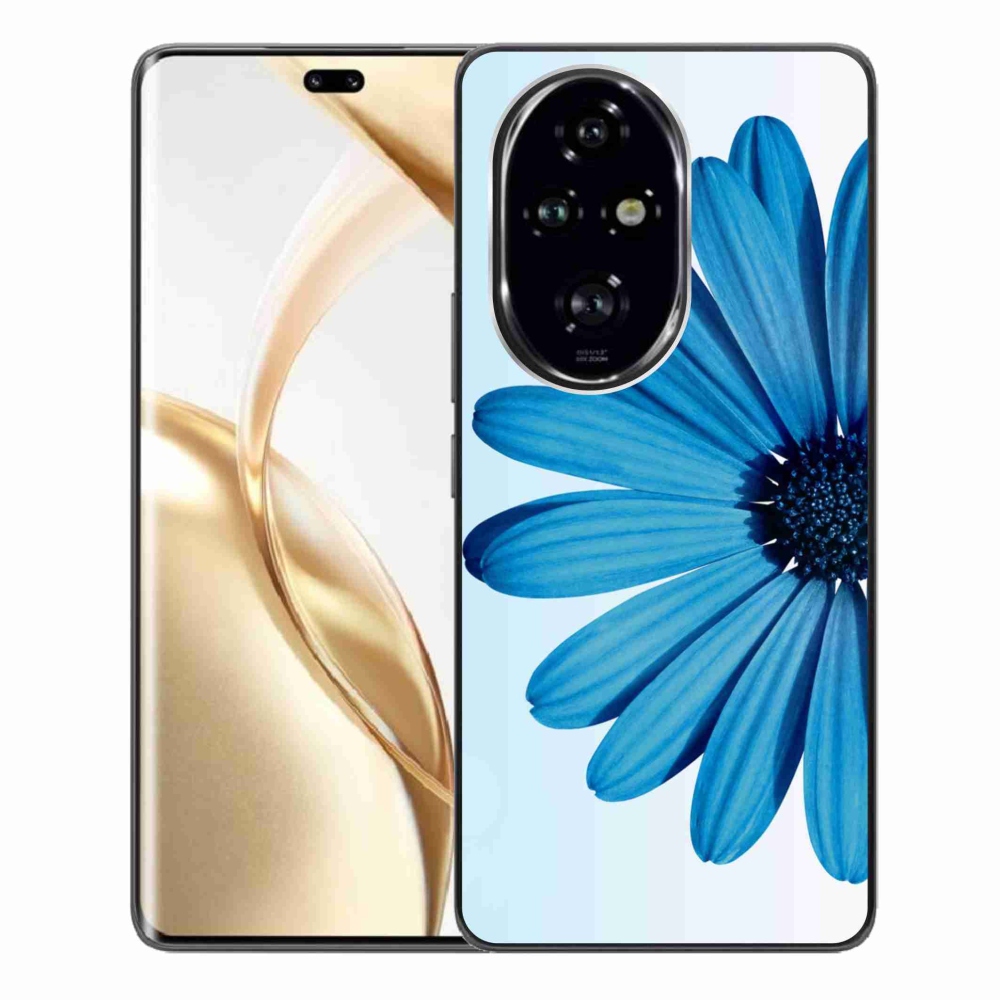 Gelový obal mmCase na Honor 200 Pro 5G - modrá kopretina