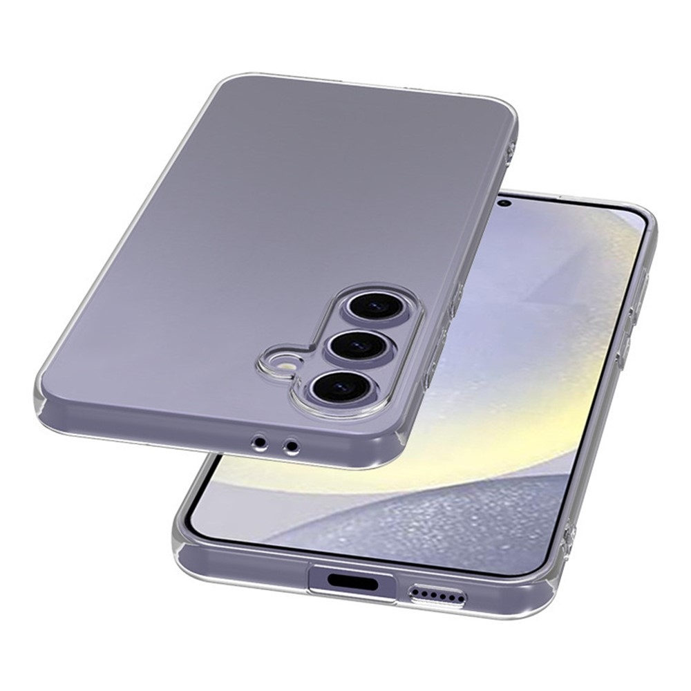 Průhledný gelový obal na Samsung Galaxy S24 FE - průhledný